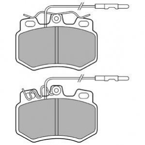 Комплект тормозных колодок, дисковый тормоз Delphi LP493