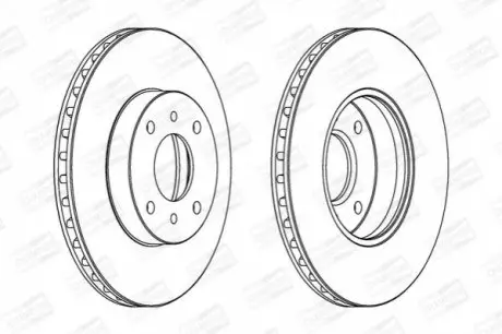 Тормозной диск передний NISSAN 200SX, ALMERA, PRIMERA CHAMPION 562232CH