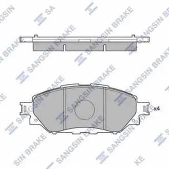 Тормозные колодки Hi-Q (SANGSIN) SP4243