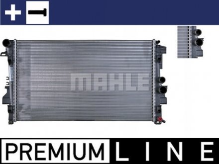Радіатор охолодження двигуна Vito/Viano W639 (Premium Line! OE) CR 608 000P MAHLE / KNECHT CR608000P (фото 1)