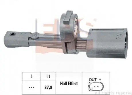 Датчик ABS зад, VW/AUDI 2010- EPS 1.960.134