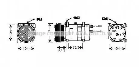 Компресор, кондиціонер AVA QUALITY COOLING AVA COOLING CNAK222