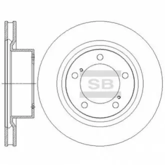 Тормозной диск передний SANGSIN BRAKE Hi-Q (SANGSIN) SD4062 (фото 1)