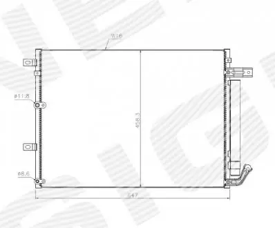 РАДИАТОР КОНДИЦИОНЕРА Signeda RC39024