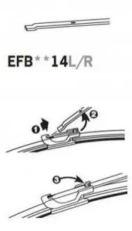 Щетка стеклоочистителя Trico EFB5014L