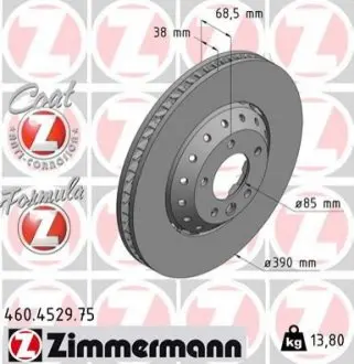 Тормозной диск ZIMMERMANN 460452975