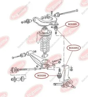Пыльник шаровой опоры 20*34 BCGUMA BC GUMA BC02051