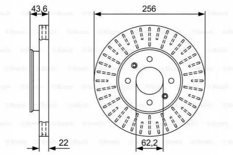 Тормозной диск BOSCH 0986479V96