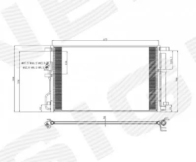Радіатор кондиціонера Signeda RC940820