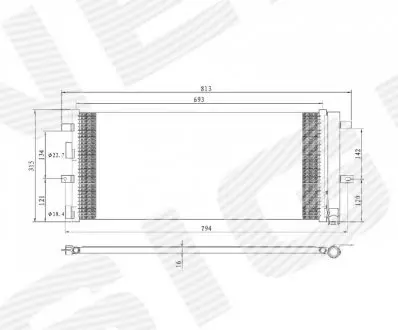 РАДИАТОР КОНДИЦИОНЕРА Signeda RC4211