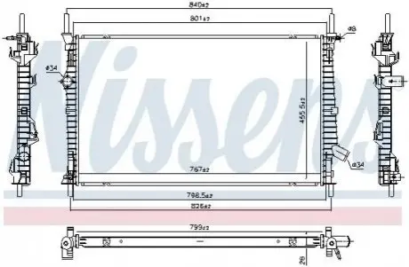 Радиатор NISSENS 606537