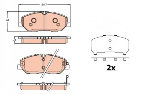 Автозапчастина TRW GDB2227