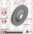 Диск гальмівний FORMULA Z лівий ZIMMERMANN 460452875 460.4528.75