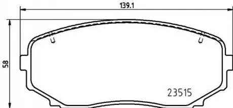 Тормозные колодки дисковые P54 060 BREMBO P54060