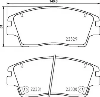 Колодки тормозные BREMBO P30096