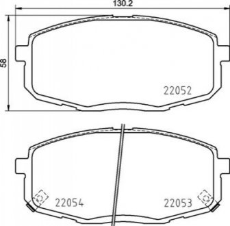 Тормозные колодки дисковые BREMBO P30099 (фото 1)