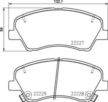 Тормозные колодки дисковые BREMBO P30098