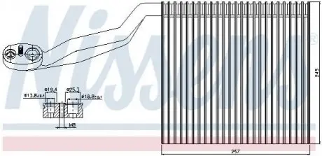 Випаровувач, кондиціонер NISSENS 92294