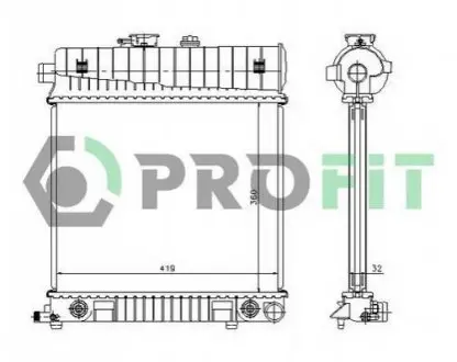 Радіатор охолодження PROFIT PR 3528A1