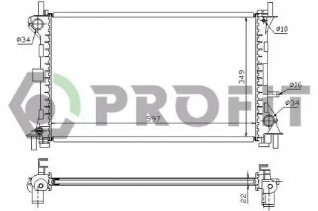 Радіатор охолоджування PROFIT PR 2563A3 (фото 1)