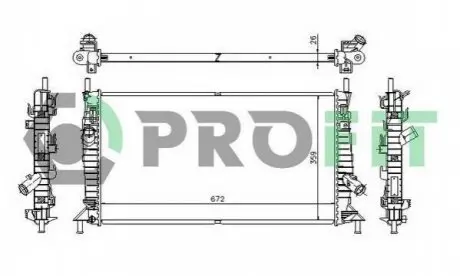 Радіатор охолодження PROFIT PR 2563A1