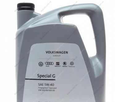 Олива моторна Special G 5W-40 (5 л) VAG Gs55502m4