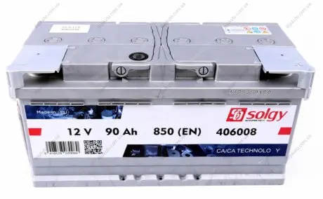 Стартерна батарея (акумулятор) SOLGY 406008