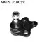 SKF DB Шаровая опора передн.лев./прав.Vaneo 02- VKDS 318019 SKF VKDS 318019