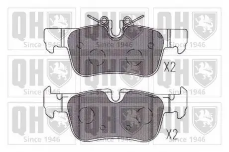Тормозные колодки дисковые QUINTON HAZELL BP1860