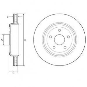 Тормозной диск Delphi BG9214C (фото 1)