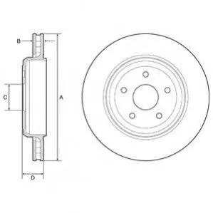 Тормозной диск Delphi BG9214C