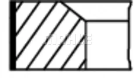 Комплект поршневых колец Audi 08-18 MAHLE ORIGINAL MAHLE / KNECHT 028RS101130N0