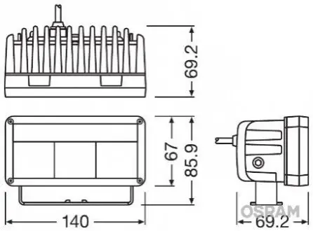 Габаритный фонарь OSR OSRAM LEDDL102-WD