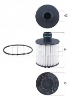 Масляний фільтр KNECHT MAHLE / KNECHT OX 1171D