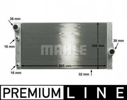Радиатор MAHLE CR 1147 000P MAHLE / KNECHT CR1147000P