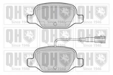 Тормозные колодки дисковые QUINTON HAZELL BP1852