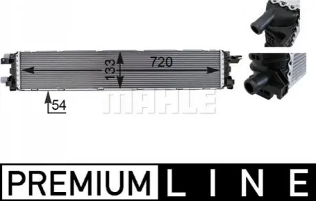Радіатор охолодження двигуна Audi A4-A8 2.0D-4.0 07-18 MAHLE CIR 13 000P MAHLE / KNECHT CIR13000P