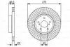 BOSCH TOYOTA Диск торм. пер. Corolla 1,6-1,8VVTi 07- 0986479W13 BOSCH 0986479W13