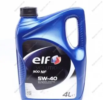 Моторна олива Evolution 900 NF 5W40 / 4л. / (ACEA A3/B4, API SN/CF, VW 502.00/505.00) ELF 216650