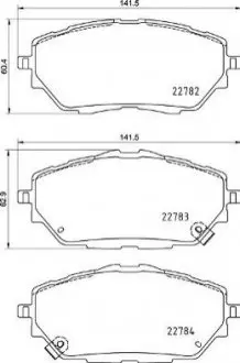 Колодки тормозные дисковые BREMBO P83171 (фото 1)