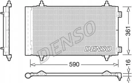 Конденсатор, кондиціонер DENSO DCN21018