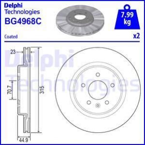 Автозапчастина Delphi BG4968C (фото 1)