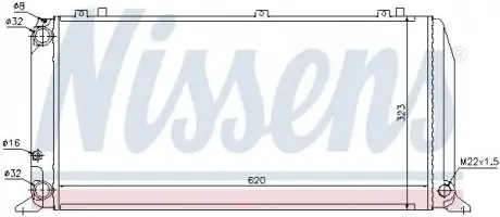Радіатор інтеркулера NISSENS 96373