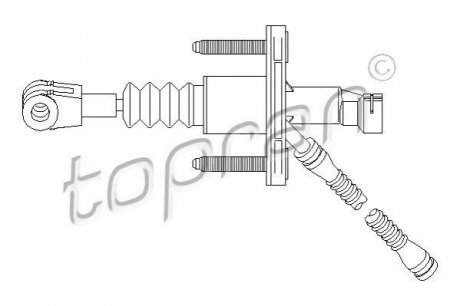 Головний циліндр, система счеплення TOPRAN TOPRAN / HANS PRIES 207 028