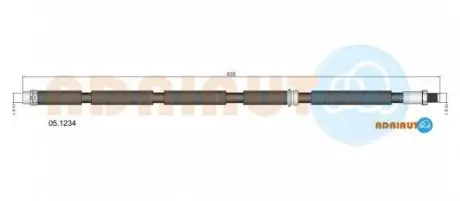 BMW Шланг тормозн.передн.E70 X5,F15 X5,E71 X6,F16 X6 07- ADRIAUTO 05.1234