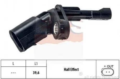 Датчик ABS задн.лев. VW Jetta 15- EPS 1.960.175