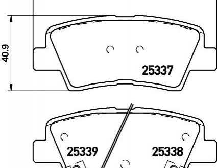Тормозные колодки дисковые P30 101 BREMBO P30101 (фото 1)