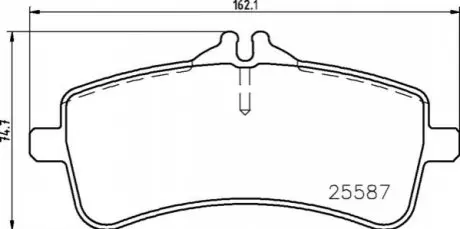 Гальмівні колодки дискові P50 131 BREMBO P50131 (фото 1)