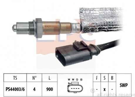 Лямбда-зонд VAG 1.4TSi 15- EPS 1.998.502