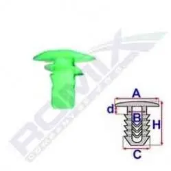 Автомобильный пистон RX B25628 ROMIX RXB25628